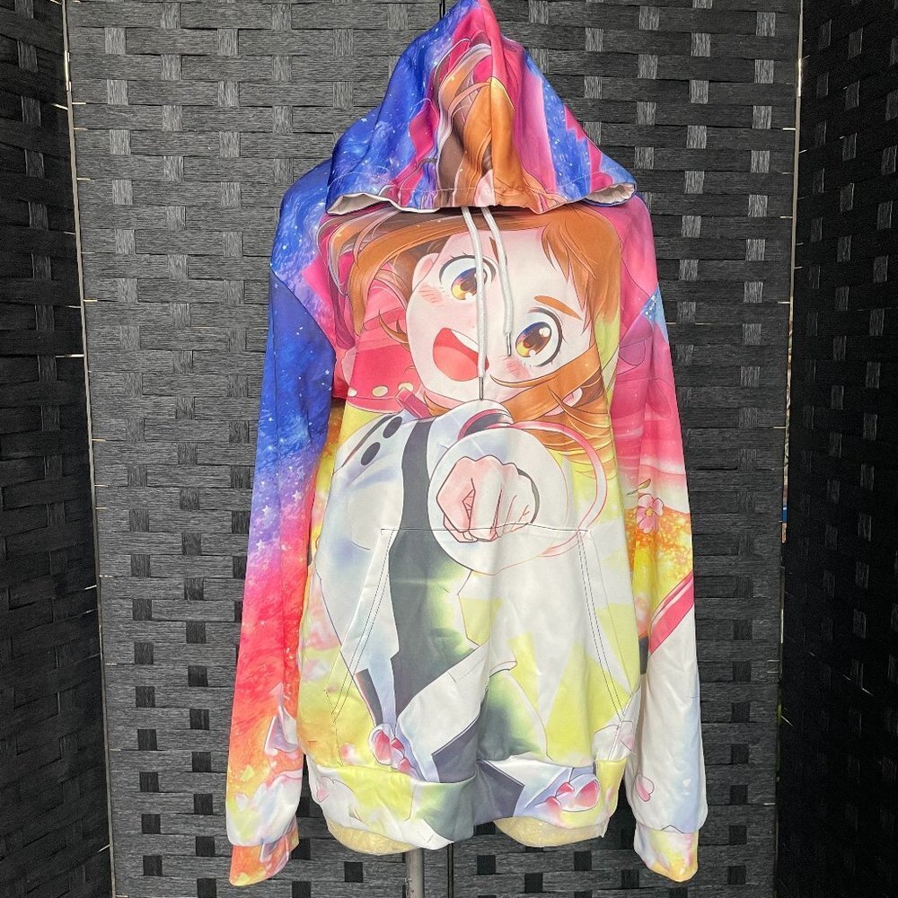 My Hero Academia XXL Ochaco Uraraka‎ Anime 3D Print Hoodie Cosplay Costume